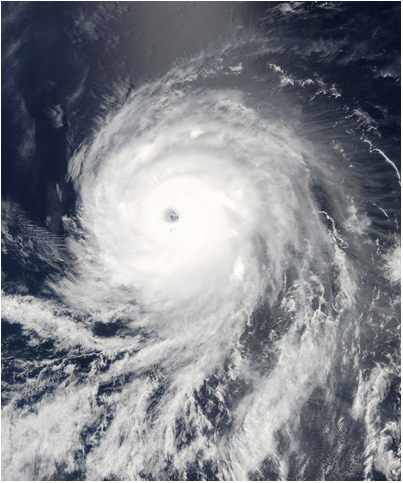 Космическое изображение тропического циклона &laquo;Селия&raquo;, полученное 24 июня со спутника AQUA (аппаратура MODIS)